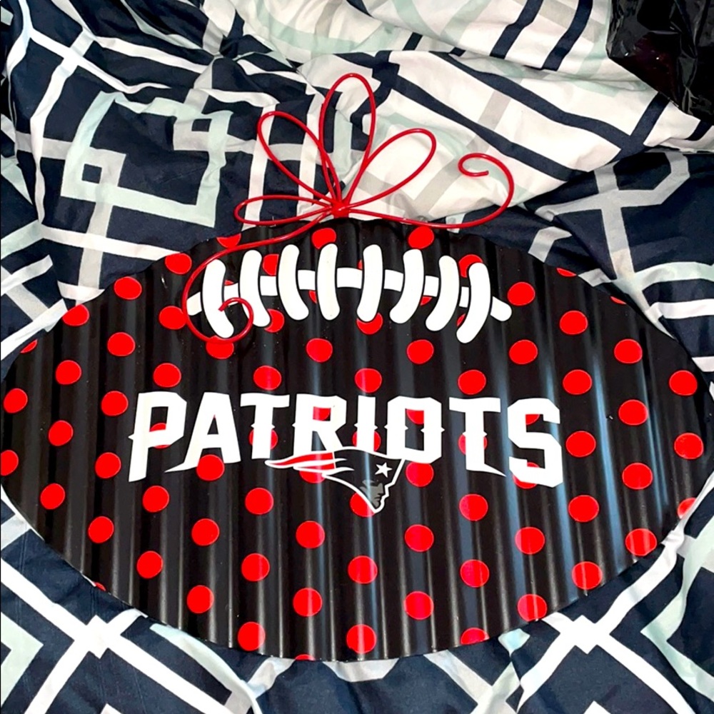 Patriots Football Door Hanger